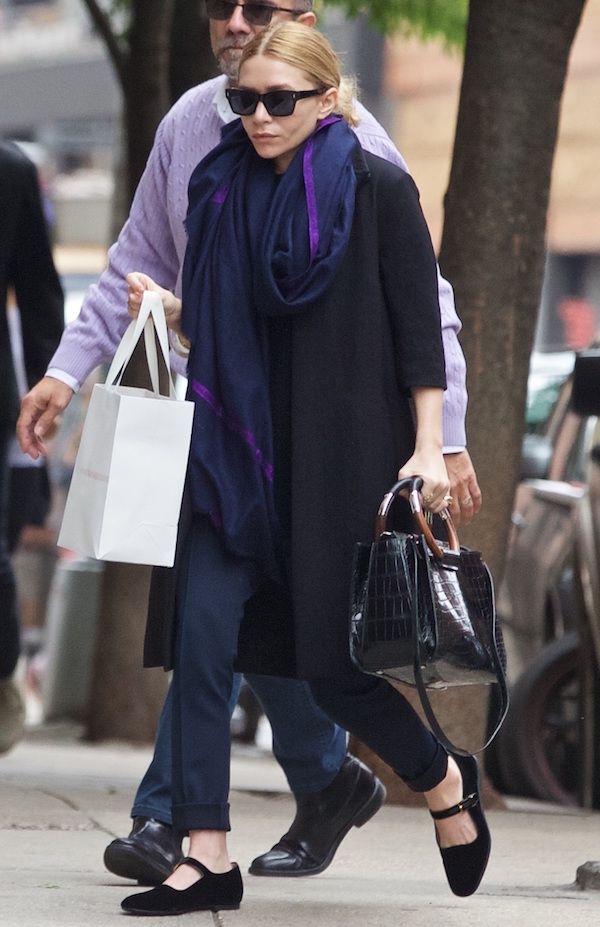 the row velvet flats